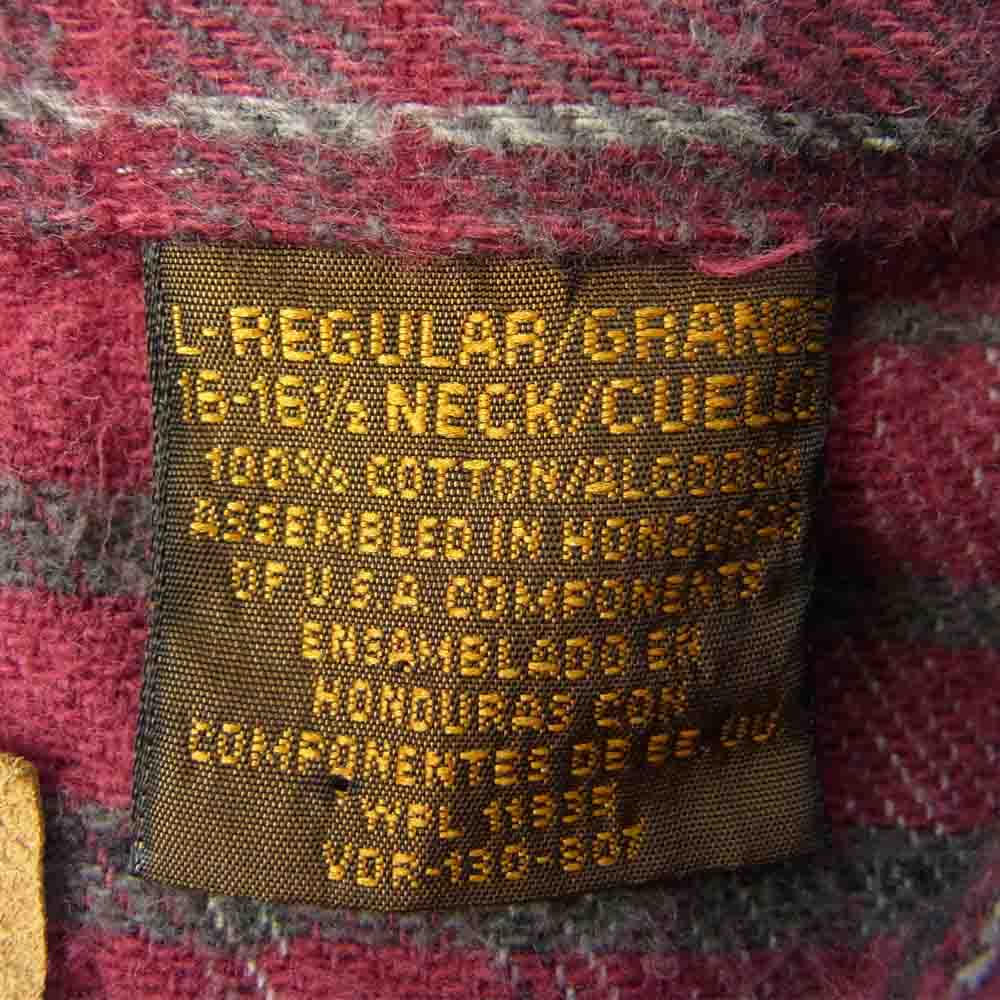 セント ジョンズベイ ヴィンテージ ヘビーネル チェック シャツ レッド レッド系 16～16.5【中古】