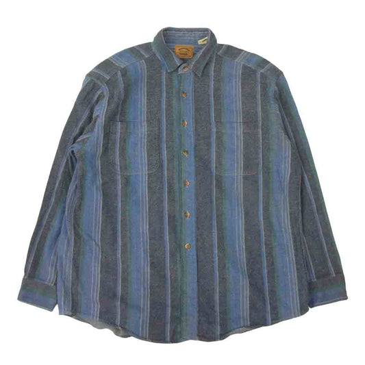 セント ジョンズベイ ヴィンテージ ヘビーネル シャツ ブルー ブルー系 17～17.5【中古】