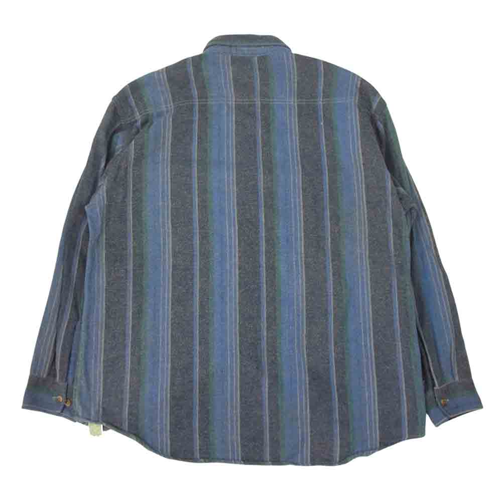 セント ジョンズベイ ヴィンテージ ヘビーネル シャツ ブルー ブルー系 17～17.5【中古】