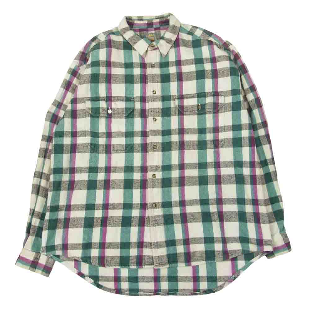 オザーク ウィルダネス ヴィンテージ ヘビーネル チェック シャツ マルチカラー系 XL【中古】