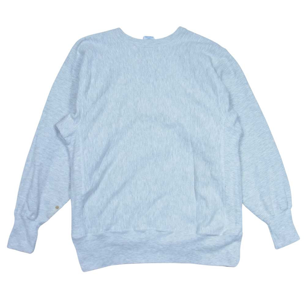 Champion チャンピオン 90s 刺繍タグ リバースウィーブ クルー スウェット グレー系 L【中古】