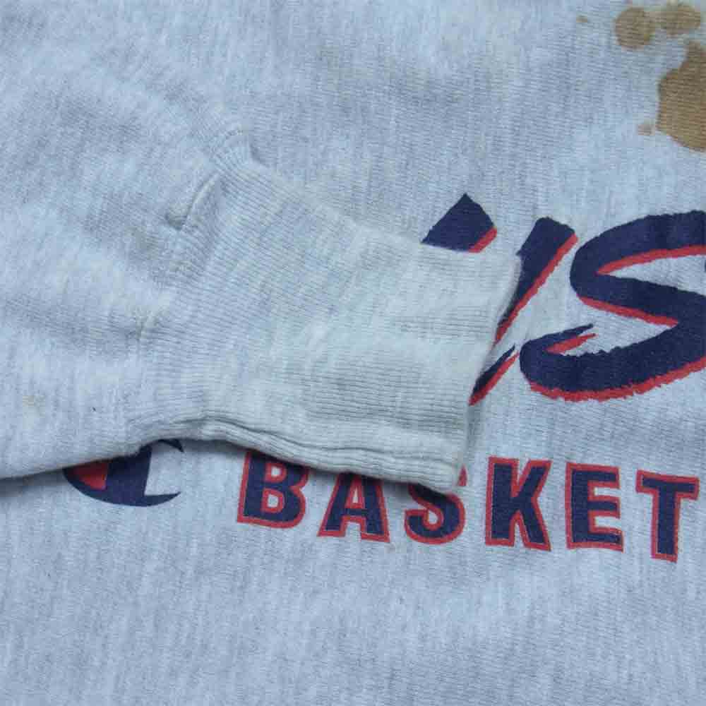 Champion チャンピオン 90s 刺繍タグ リバースウィーブ クルー スウェット グレー系 L【中古】