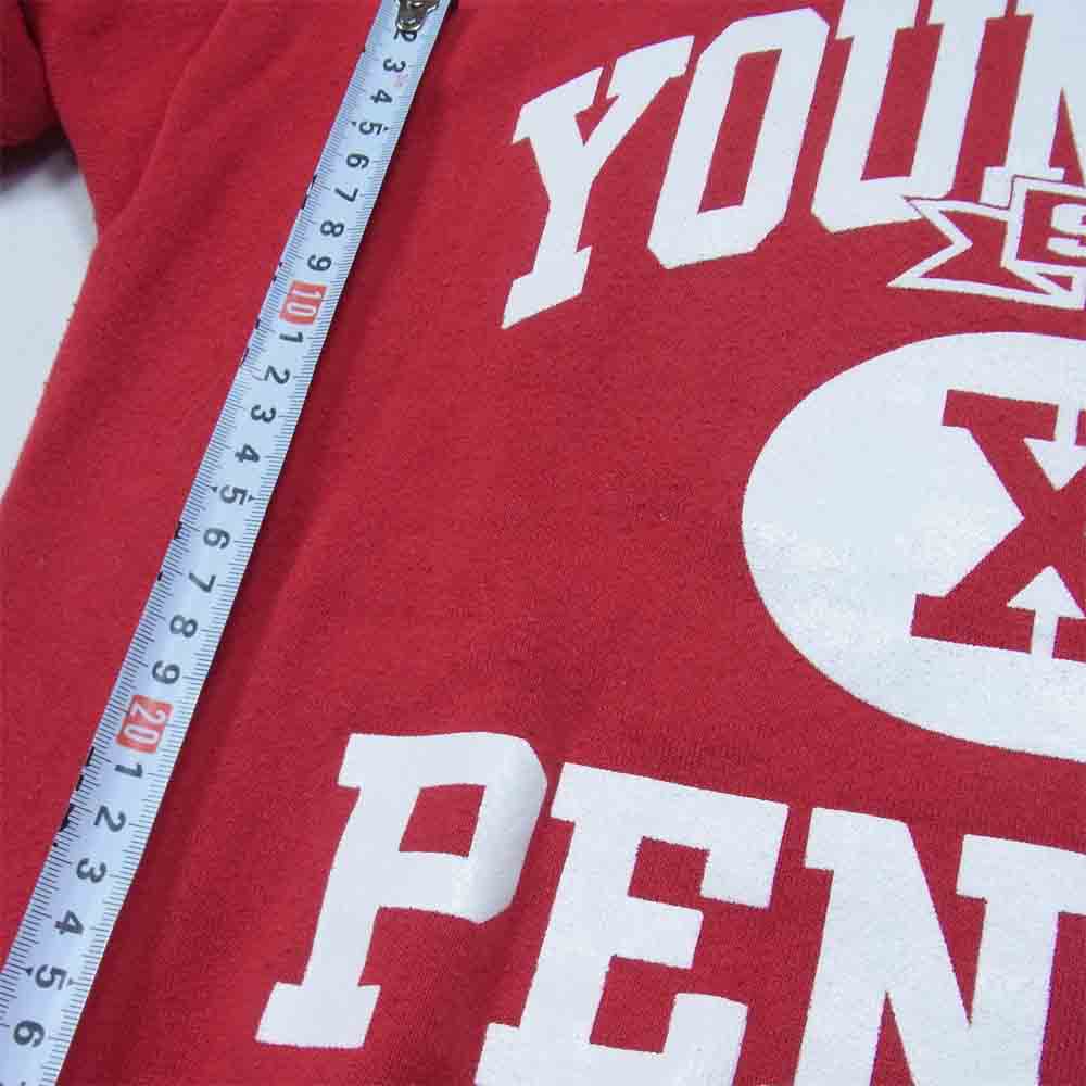 ビンテージ ヴィンテージ プリント 半袖 スウェット レッド系 L【中古】