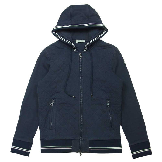 MONCLER モンクレール 国内正規品 MAGLIA CARDIGAN マグリア カーディガン フルジップ パーカー フーディ ネイビー系 S【中古】