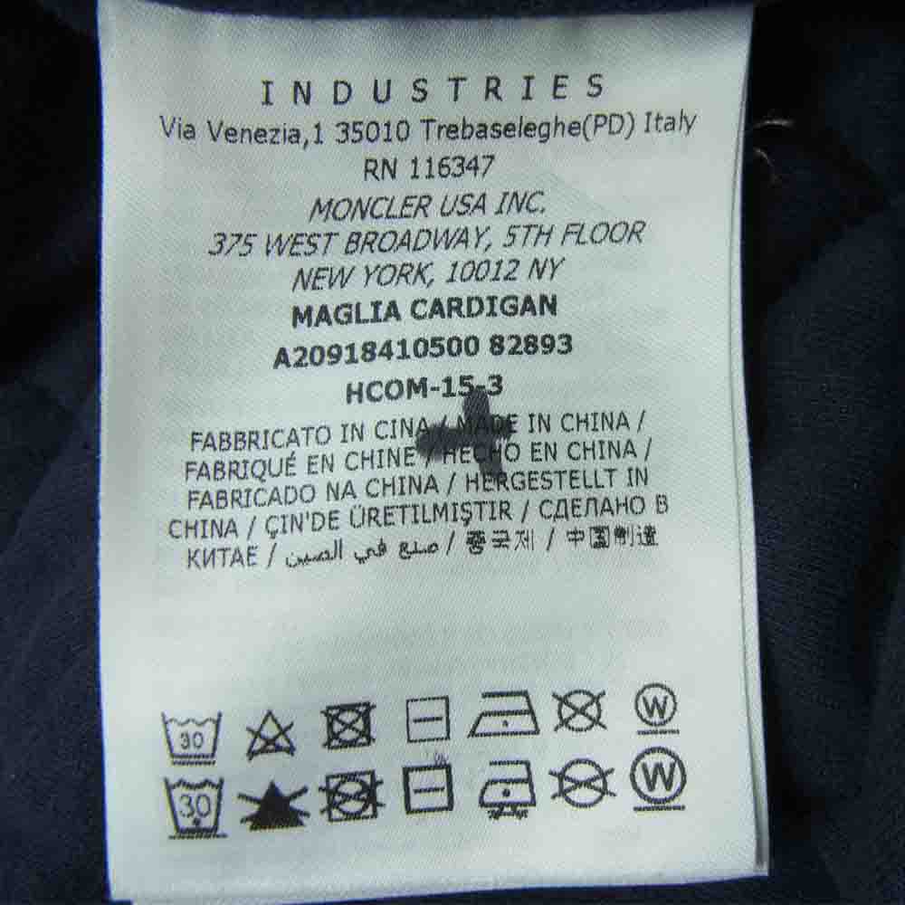 MONCLER モンクレール 国内正規品 MAGLIA CARDIGAN マグリア カーディガン フルジップ パーカー フーディ ネイビー系 S【中古】