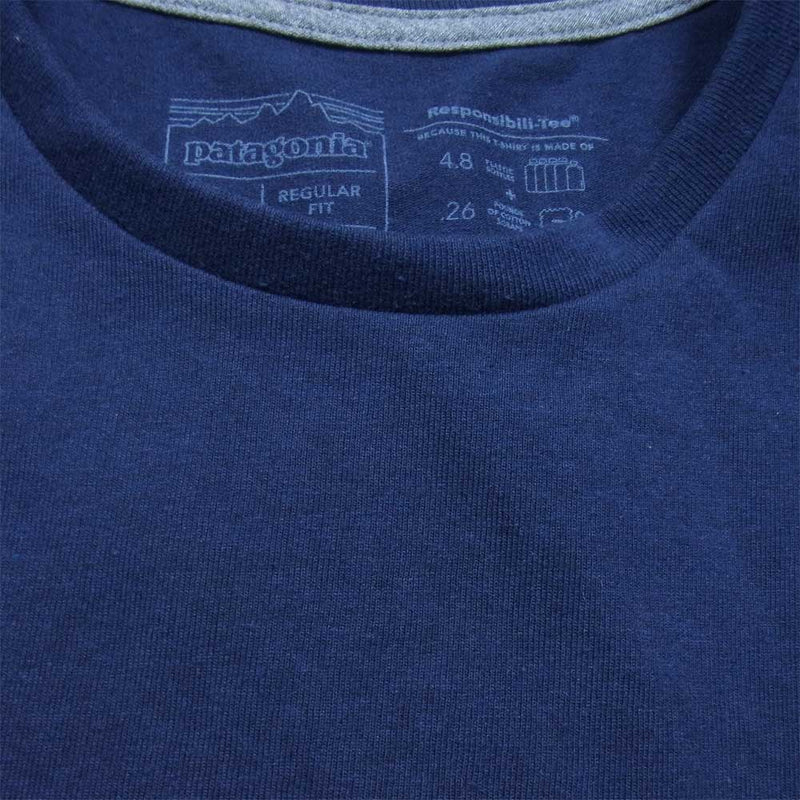 patagonia パタゴニア 37406 P-6 LABEL POCKET RESPONSIBILI-TEE p－6 ポケット レスポンシビリティ Tシャツ NENA L【新古品】【未使用】【中古】