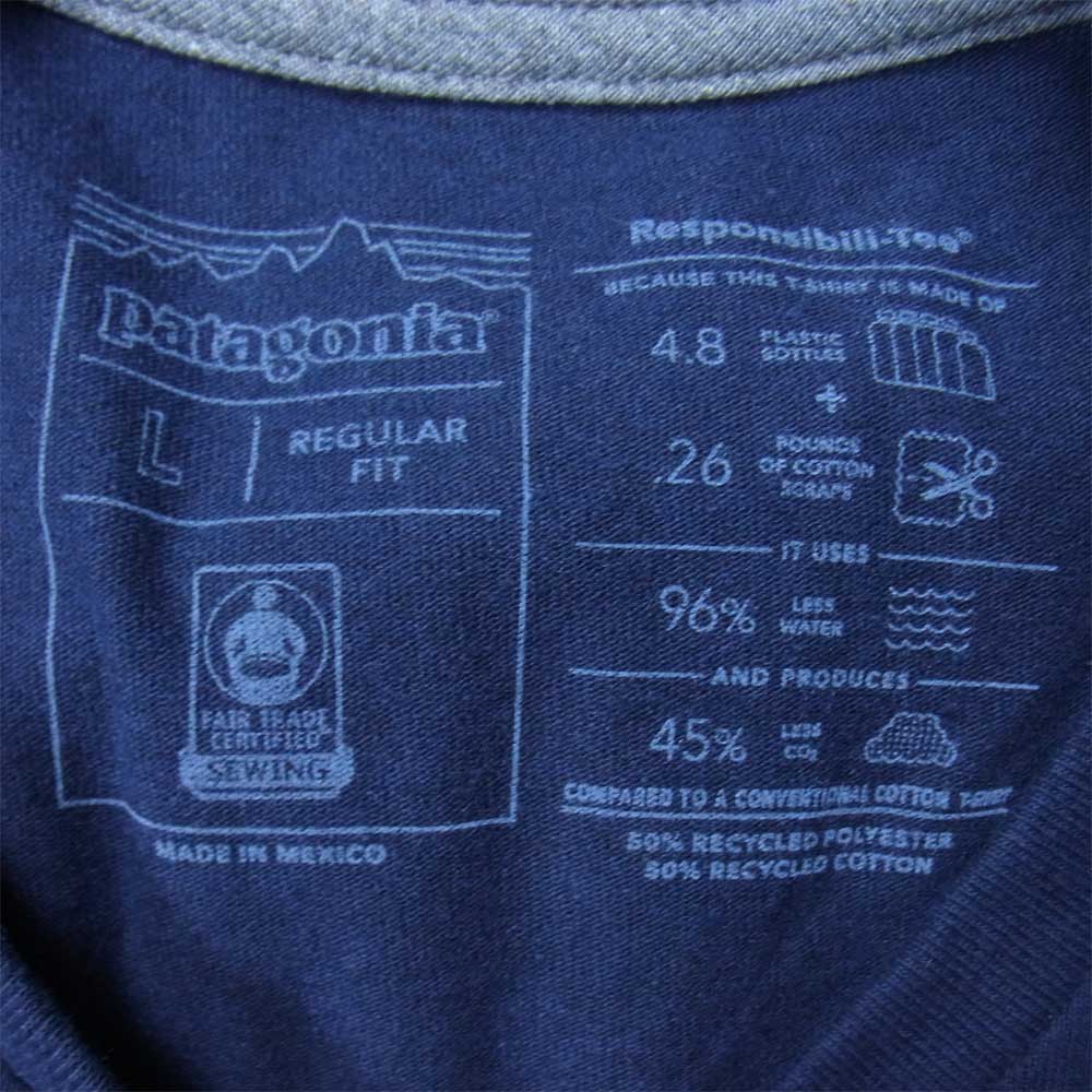 patagonia パタゴニア 37406 P-6 LABEL POCKET RESPONSIBILI-TEE p－6 ポケット レスポンシビリティ Tシャツ NENA L【新古品】【未使用】【中古】