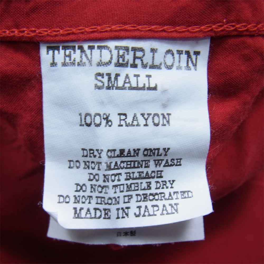 TENDERLOIN テンダーロイン T-RAYON Shirt レーヨンシャツ レッド系 S【中古】