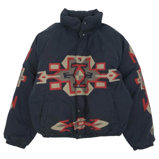 RALPH LAUREN ラルフローレン 90s ネイティブ柄 ダウン ジャケット グレー系 M【中古】