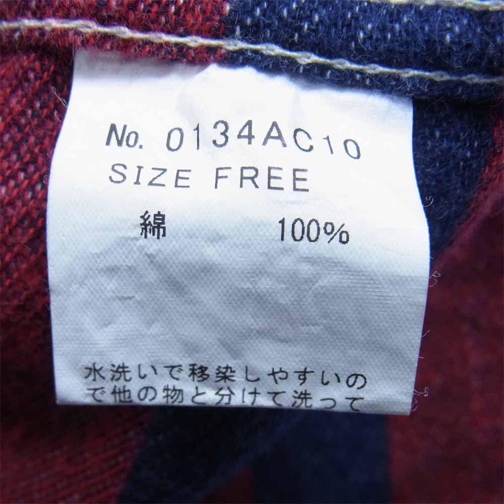 HYSTERIC GLAMOUR ヒステリックグラマー 0134AC10 ダブルボタン 裏地ボーダー ジャケット インディゴブルー系 FREE【中古】