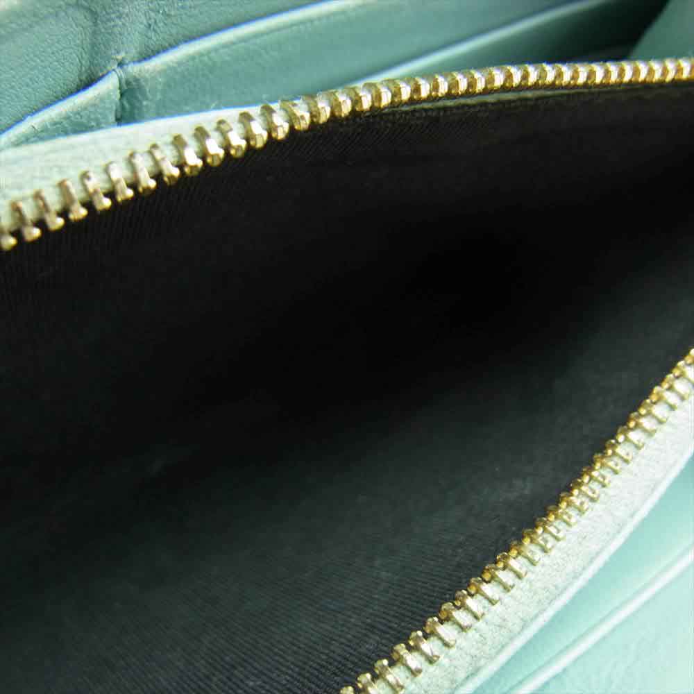 CELINE セリーヌ バイカラー ラウンドジップ ウォレット マルチカラー系【中古】