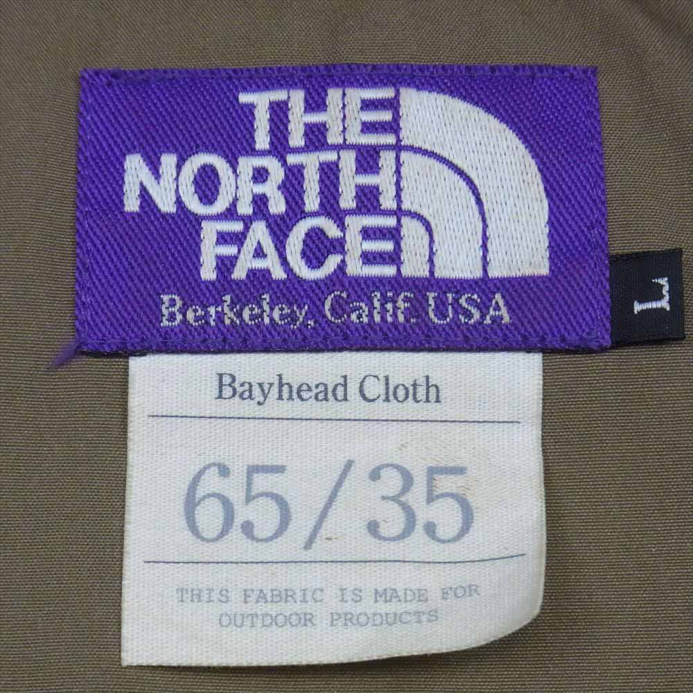 THE NORTH FACE ノースフェイス NP2652N PURPLE LABEL パープル レーベル 65/35 WIND JAMMER PARKA ウィンド ジャマー パーカ ジャケット カーキベージュ系 L【中古】