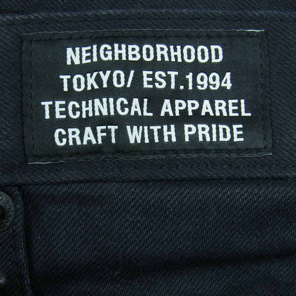 NEIGHBORHOOD ネイバーフッド 22SS 221AQNH-PTM05 Skinny / C-PT スキニー パンツ コットン 日本製 ブラック系 S【美品】【中古】