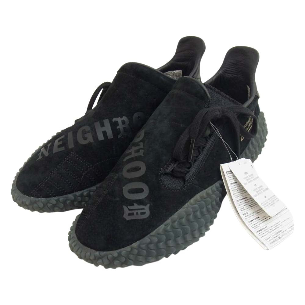 adidas アディダス B37341 × NEIGHBORHOOD アディダス ネイバーフッド  KAMANDA 01 NBHD  カマンダ スニーカー ブラック系 27.5cm【新古品】【未使用】【中古】