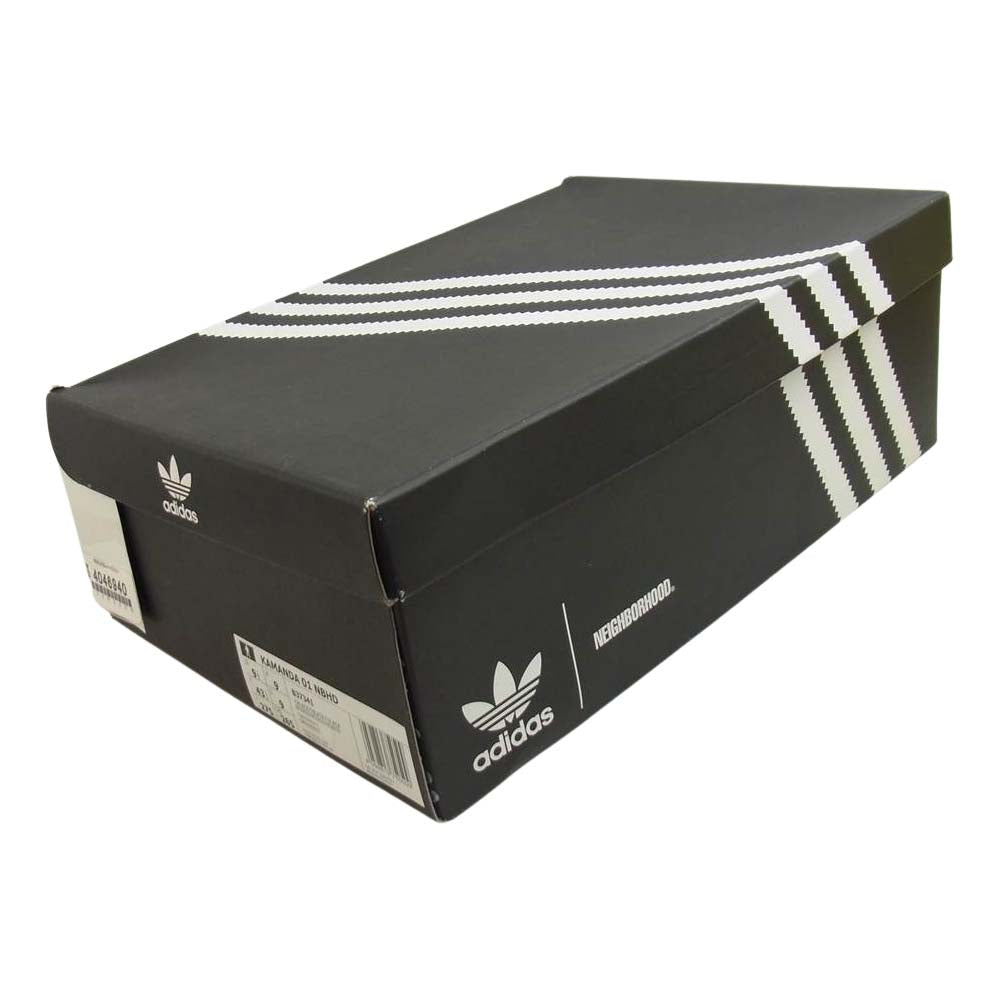 adidas アディダス B37341 × NEIGHBORHOOD アディダス ネイバーフッド  KAMANDA 01 NBHD  カマンダ スニーカー ブラック系 27.5cm【新古品】【未使用】【中古】