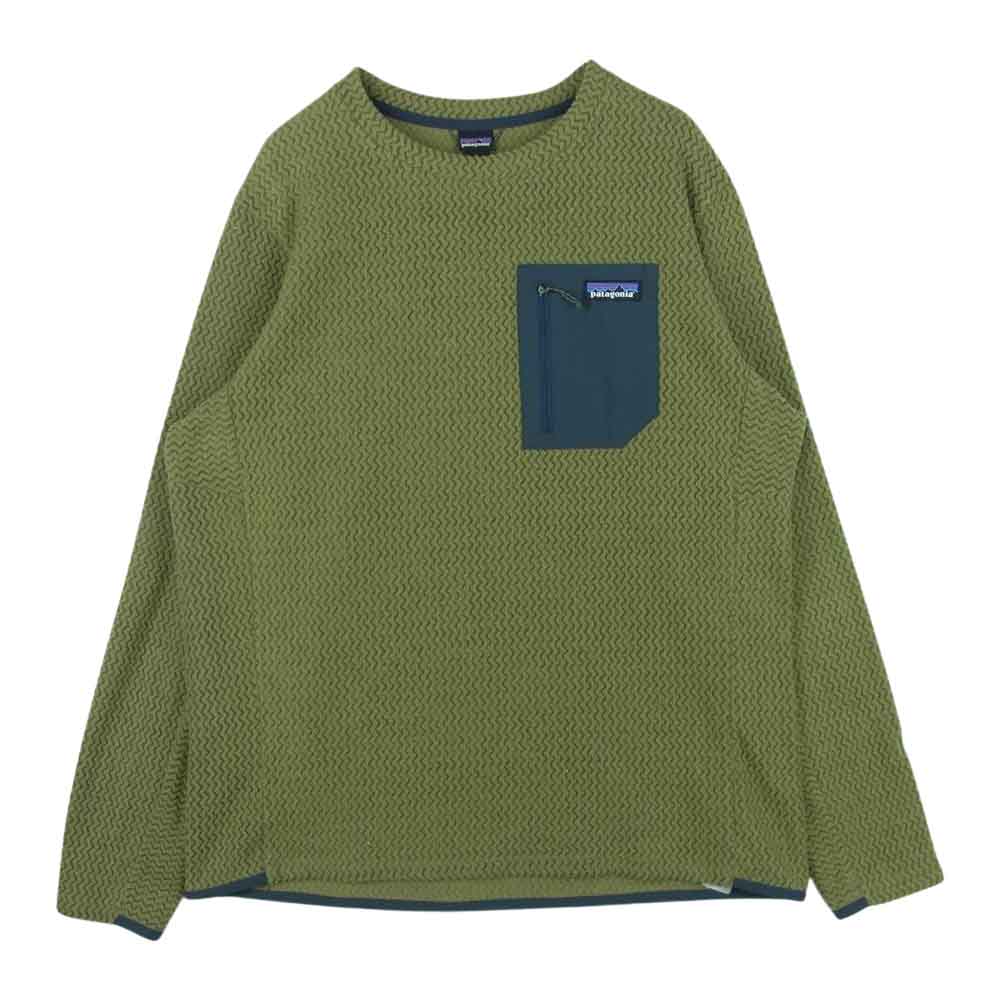 patagonia パタゴニア 21AW 40235 R1 Air Crew R1エア クルー フリース カットソー グリーン系 L【中古】