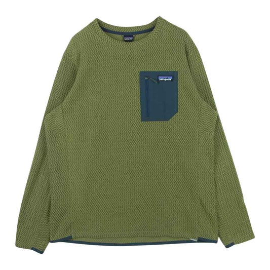 patagonia パタゴニア 21AW 40235 R1 Air Crew R1エア クルー フリース カットソー グリーン系 L【中古】