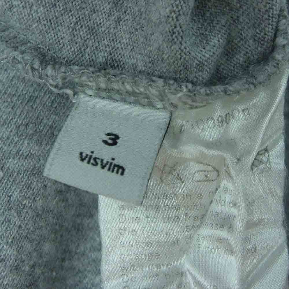 VISVIM ビズビム pac tee パック クルーネック 半袖 Ｔシャツ カットソー 日本製 グレー系 3【中古】