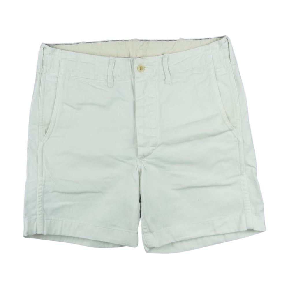 RRL ダブルアールエル コットン チノ ハーフパンツ ショーツ ショート パンツ 中国製 ホワイト系 29【中古】