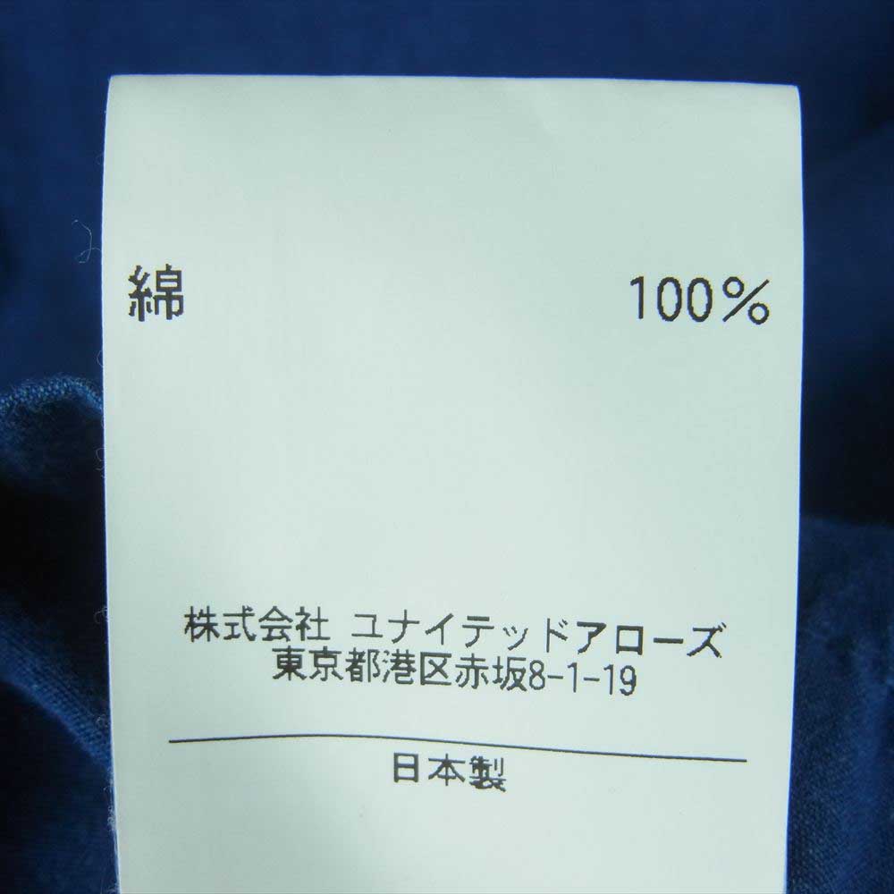 UNITED ARROWS ユナイテッドアローズ SONS サンズ インディゴ染め プルオーバー 長袖 シャツ 日本製 インディゴブルー系 S【中古】