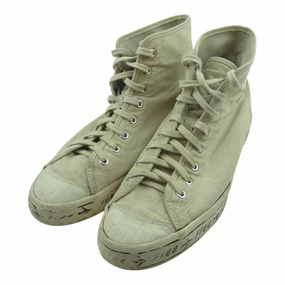 VISVIM ビズビム SKAGWAY キャンバス ハイカット スニーカー 中国製 ベージュ系 US9.5【中古】