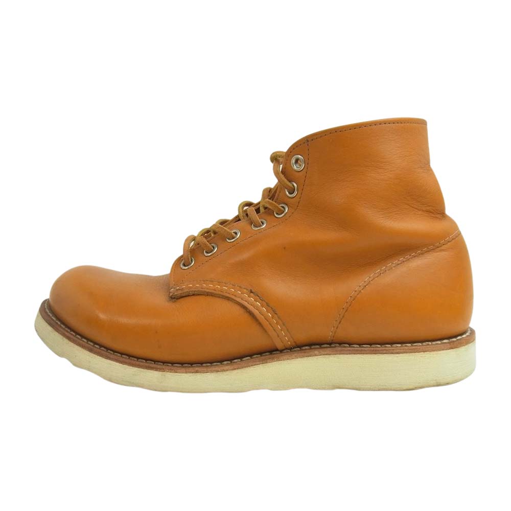 RED WING レッドウィング 9871 復刻 四角犬タグ Irish Setter 6 Round-toe アイリッシュセッター ブーツ ライトブラウン系 26cm【中古】
