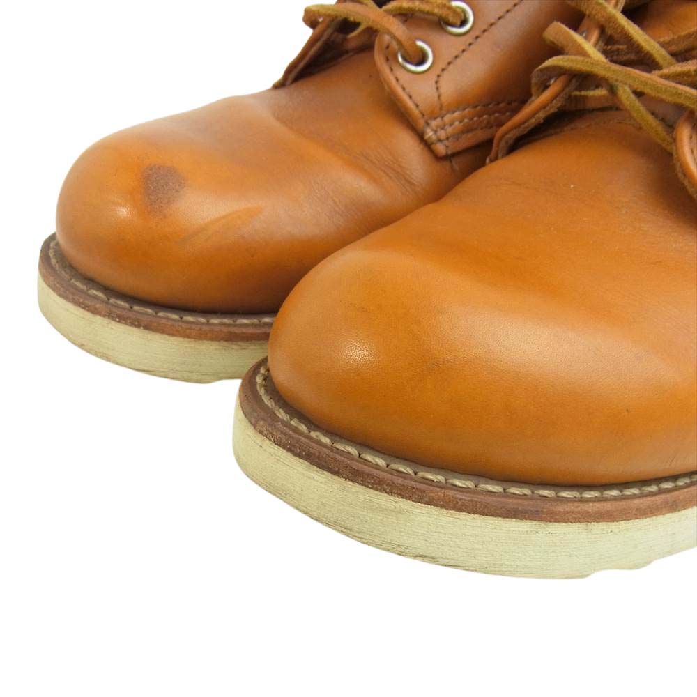RED WING レッドウィング 9871 復刻 四角犬タグ Irish Setter 6 Round-toe アイリッシュセッター ブーツ ライトブラウン系 26cm【中古】