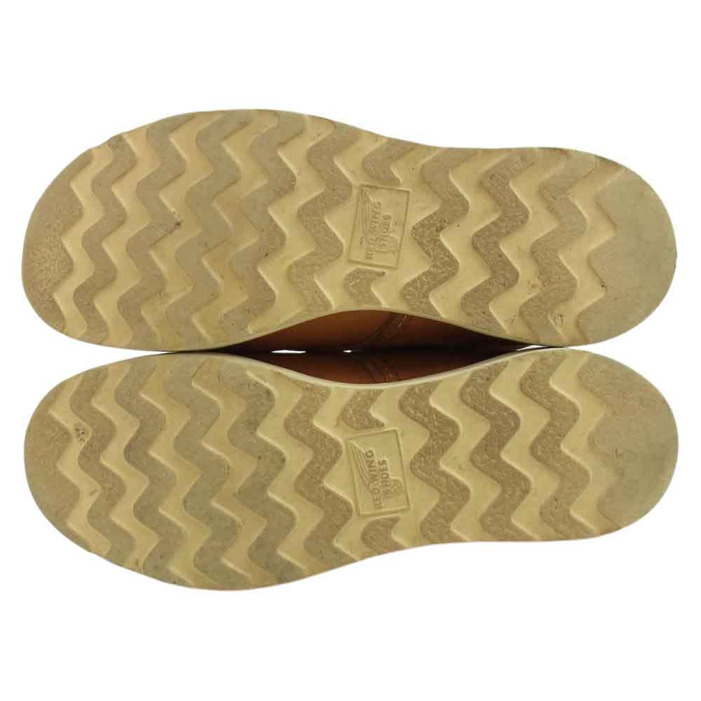 RED WING レッドウィング 9871 復刻 四角犬タグ Irish Setter 6 Round-toe アイリッシュセッター ブーツ ライトブラウン系 26cm【中古】