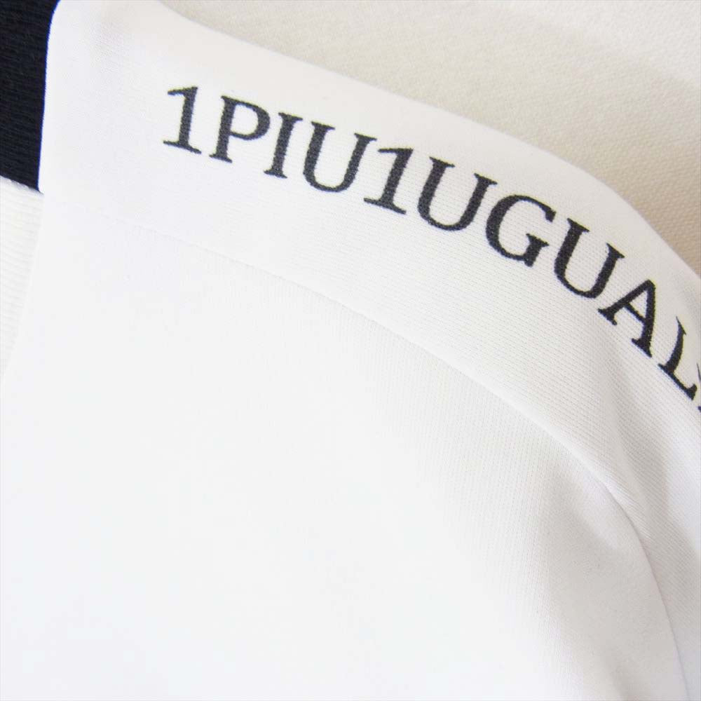 1piu1uguale3 ウノピュウノウグァーレトレ CT015 MV01 113 SPORT MOVING V-NECK MEDIUM FIT L/S ムービング スポーツ Vネック 長袖 Tシャツ ホワイト系 V【中古】