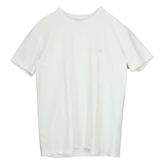 1piu1uguale3 ウノピュウノウグァーレトレ MA004 NP01 MATINAVENIR マタンアヴニール ハイパーストレッチ天竺 ロゴ 半袖 Tシャツ ホワイト系 VII【中古】