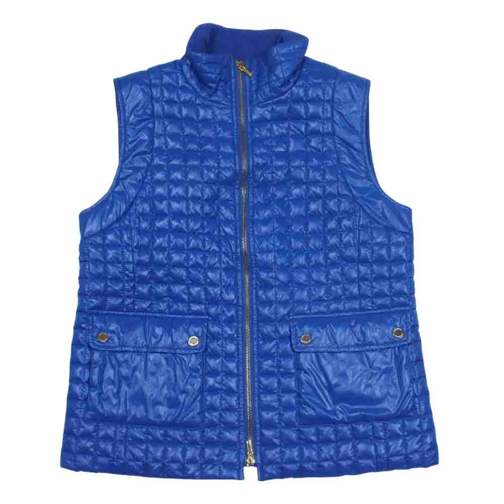 Tory Burch トリーバーチ 3522 ナイロン 中綿 キルティング ジップベスト ブルー系 M【中古】