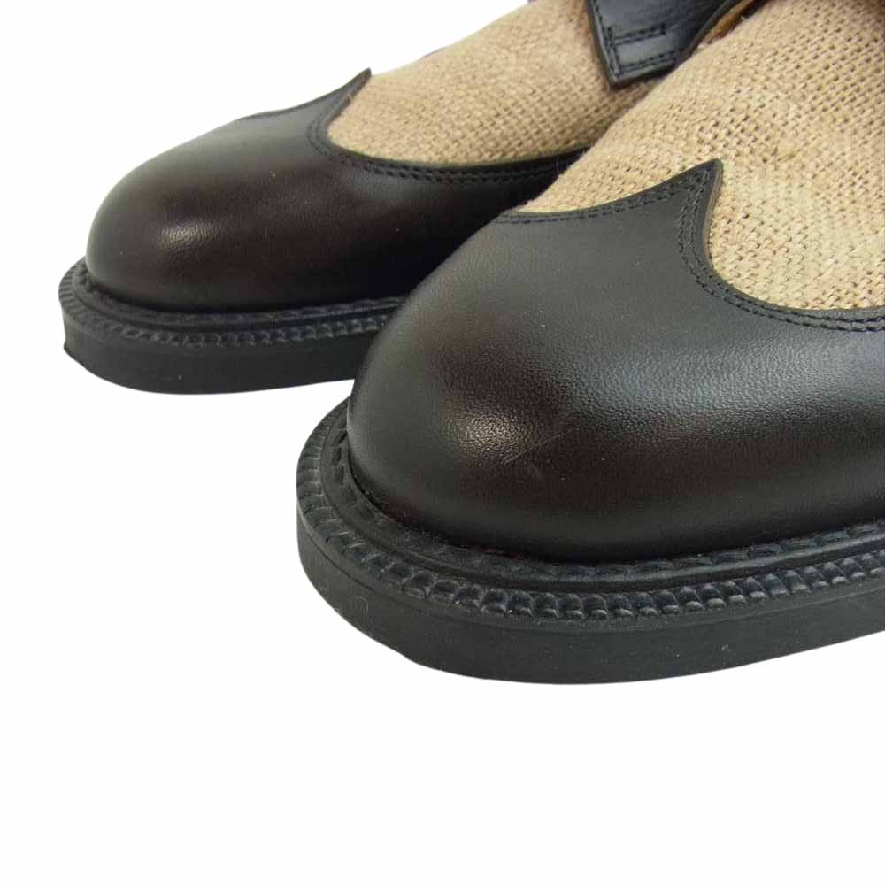 ケネスコール 8741 シングルモンクストラップ コンビ シューズ ライトブラウン系 ブラック系 7【中古】