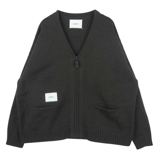 WTAPS ダブルタップス 21AW 212MADT-KNM01 PALMER SWEATER カーディガン 日本製 ブラウン系 03【中古】