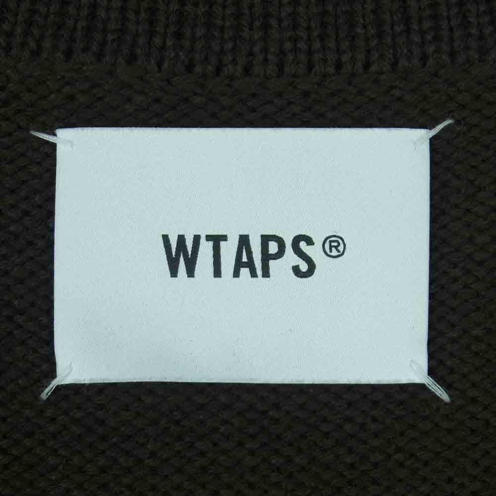 WTAPS ダブルタップス 21AW 212MADT-KNM01 PALMER SWEATER カーディガン 日本製 ブラウン系 03【中古】