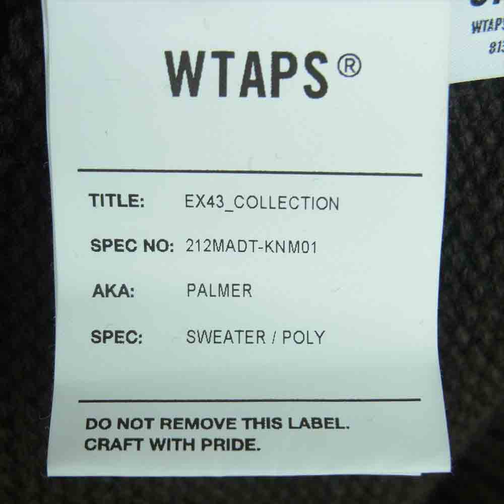 WTAPS ダブルタップス 21AW 212MADT-KNM01 PALMER SWEATER カーディガン 日本製 ブラウン系 03【中古】