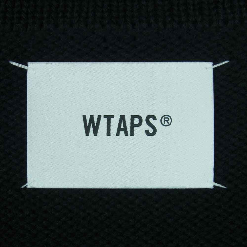 WTAPS ダブルタップス 21AW 212MADT-KNM01 PALMER SWEATER カーディガン 日本製 ブラック系【中古】