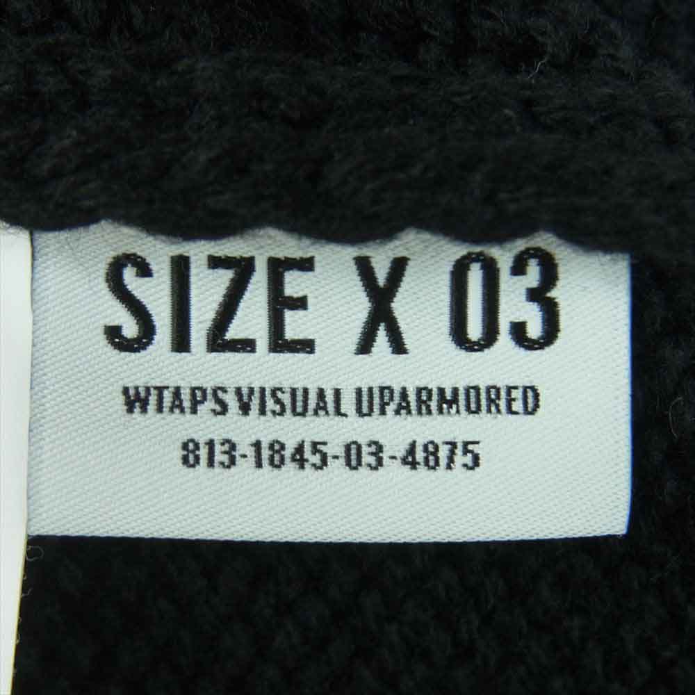 WTAPS ダブルタップス 21AW 212MADT-KNM01 PALMER SWEATER カーディガン 日本製 ブラック系【中古】