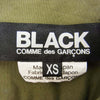 BLACK COMME des GARCONS ブラックコムデギャルソン BLACK 1F-B001 綿ブロード 製品加工 ブラウス カーキ系 XS【新古品】【未使用】【中古】