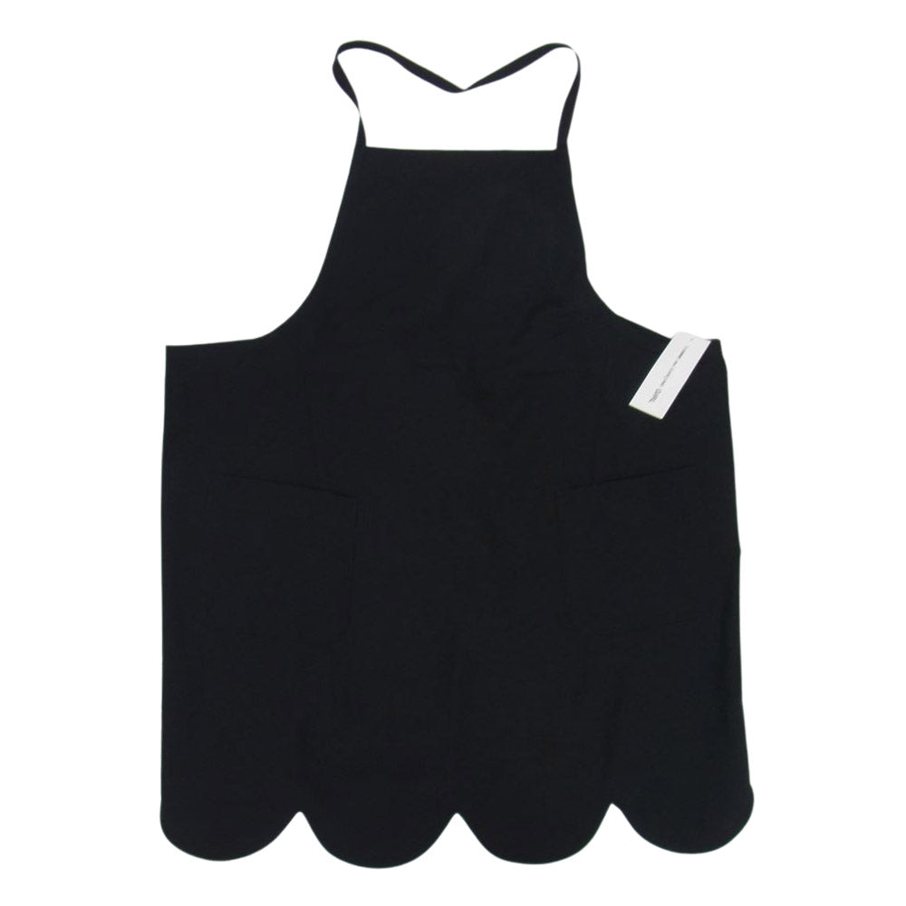 COMME des GARCONS コムデギャルソン 20AW NF-A009-051-1-2 GIRL ガール ウールギャバ エプロン ワンピース ブラック系 S【新古品】【未使用】【中古】