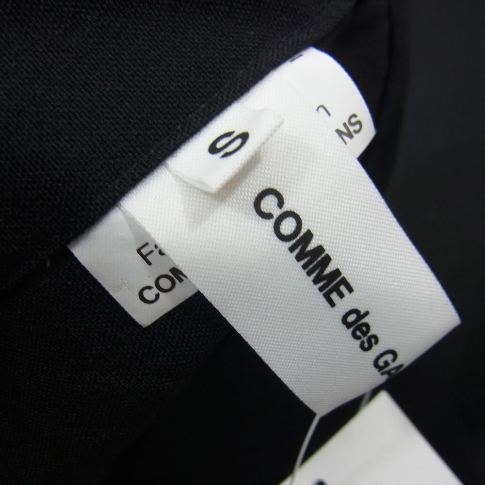 COMME des GARCONS コムデギャルソン 20AW NF-A009-051-1-2 GIRL ガール ウールギャバ エプロン ワンピース ブラック系 S【新古品】【未使用】【中古】