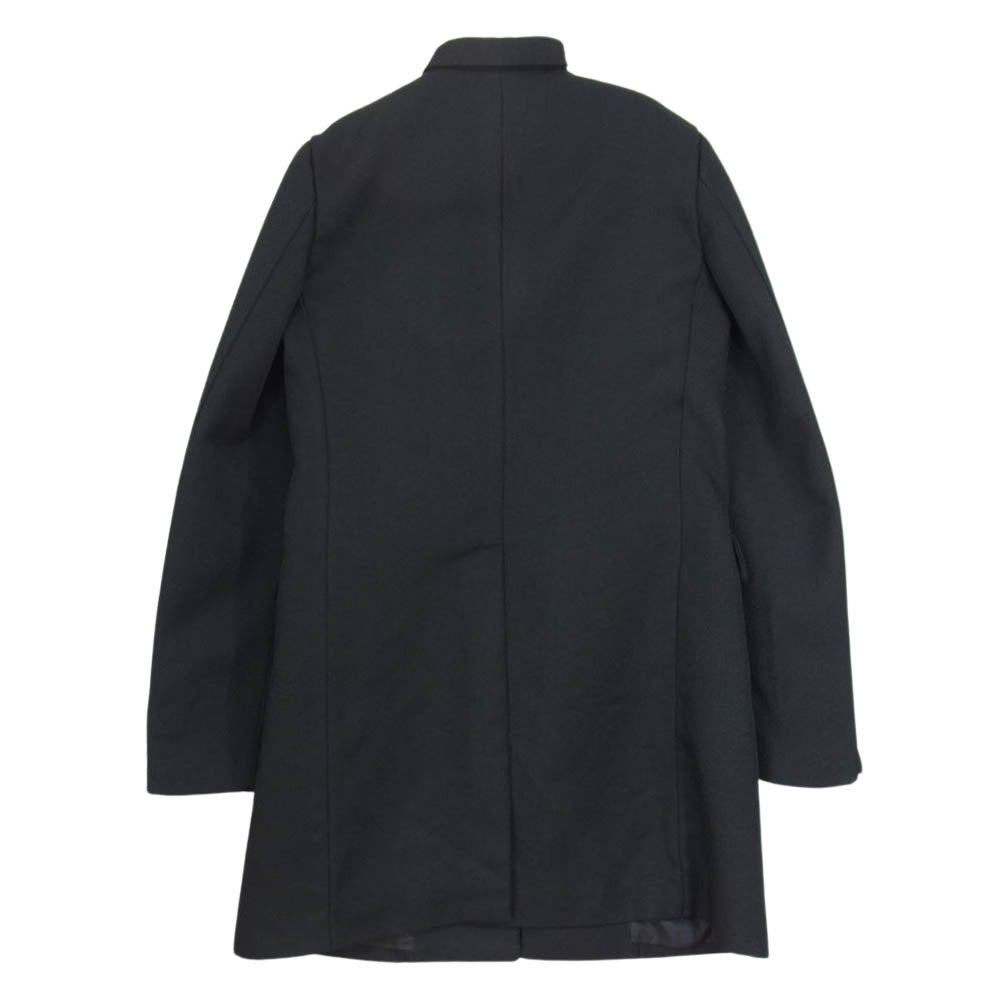 COMME des GARCONS コムデギャルソン BLACK AD2019 エステルオックス ポリ製品加工 チェスター コート ブラック系 XS【新古品】【未使用】【中古】