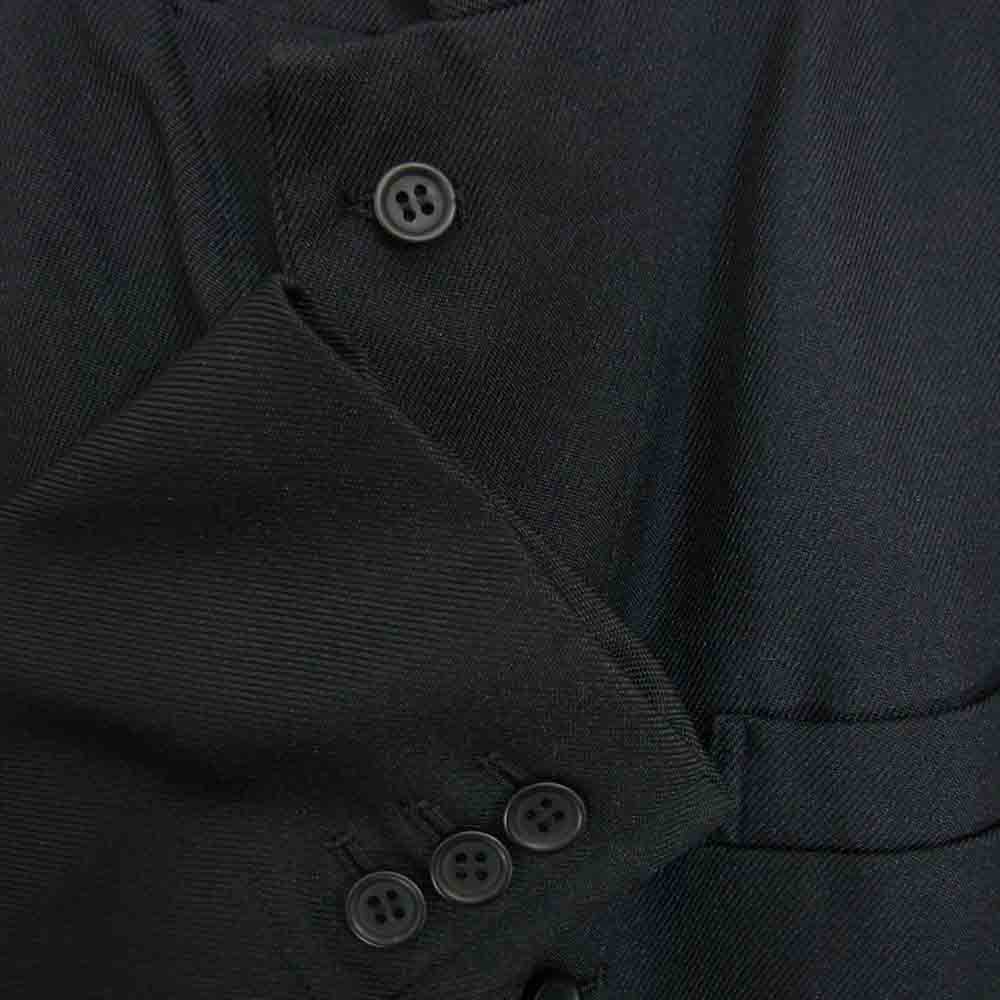 COMME des GARCONS コムデギャルソン BLACK AD2019 エステルオックス ポリ製品加工 チェスター コート ブラック系 XS【新古品】【未使用】【中古】