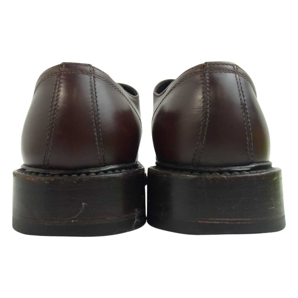 PRADA プラダ PUS478 ストレートチップ ダブル モンクシューズ ブラウン系 6.5【中古】