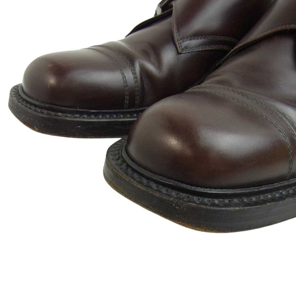 PRADA プラダ PUS478 ストレートチップ ダブル モンクシューズ ブラウン系 6.5【中古】