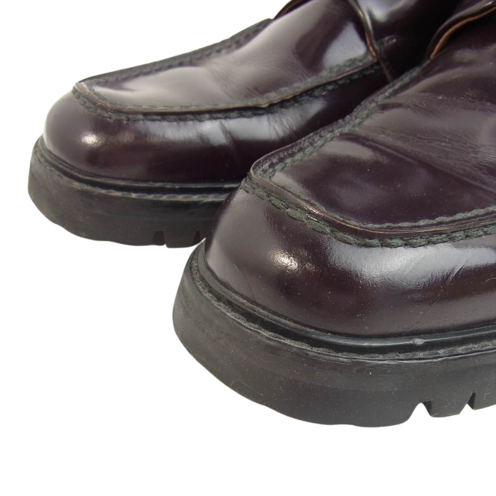 GUCCI グッチ STIVALETTO PELLE レースアップ ブーツ ダークブラウン系 6 1/2【中古】