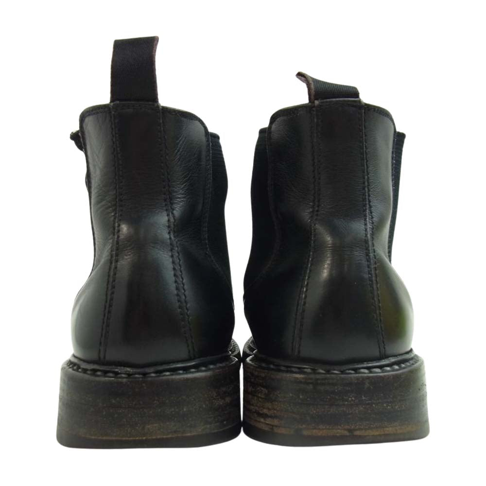 PRADA プラダ PUS475 サイドゴアブーツ ブラック系 箱の記載6 (インソール実寸約25cm)【中古】
