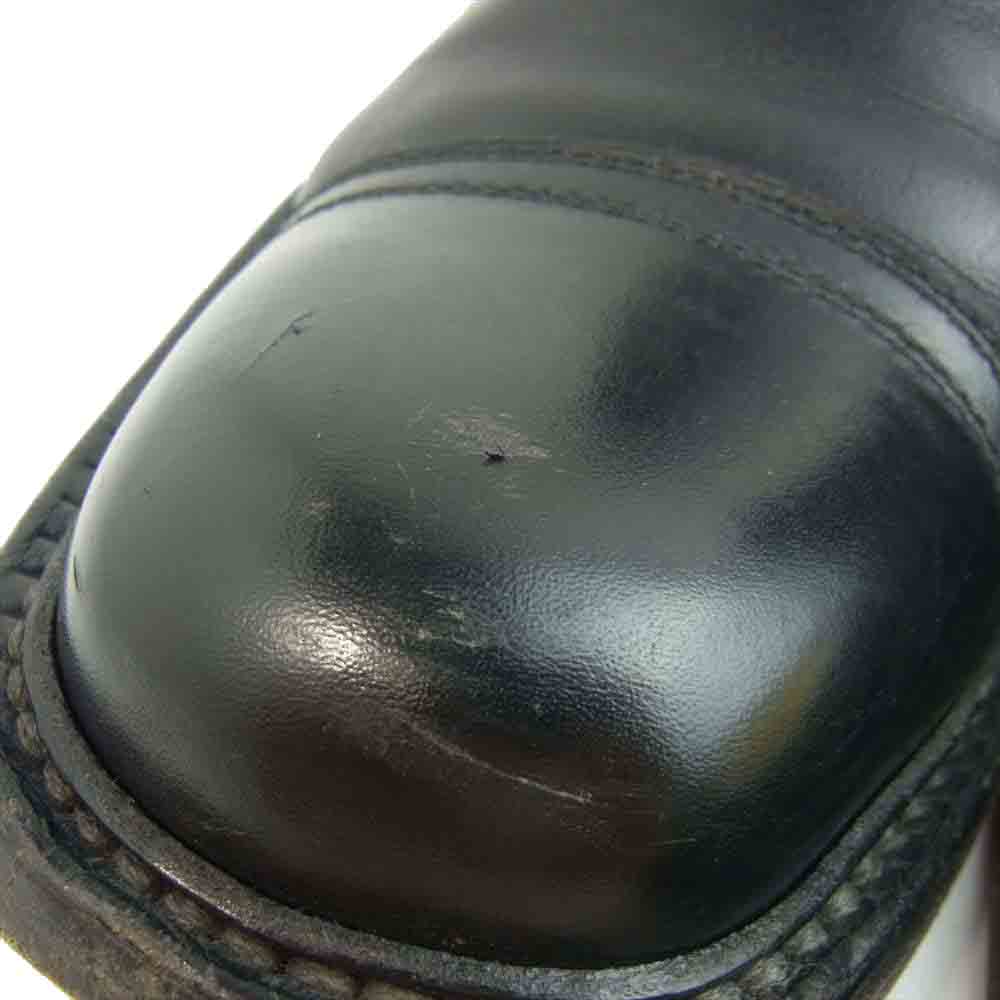 PRADA プラダ PUS475 サイドゴアブーツ ブラック系 箱の記載6 (インソール実寸約25cm)【中古】