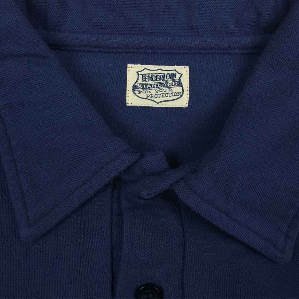 TENDERLOIN テンダーロイン T-WORK POLO ポロシャツ ネイビー系 ライトネイビー系 L【中古】