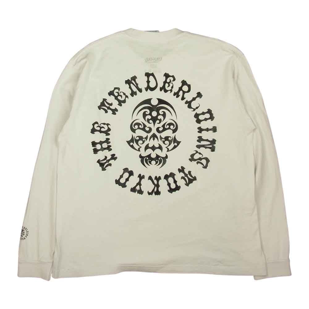 TENDERLOIN テンダーロイン TEE L/S BS ボルネオスカル ロング スリーブ Tシャツ カットソー ホワイト系 L【中古】