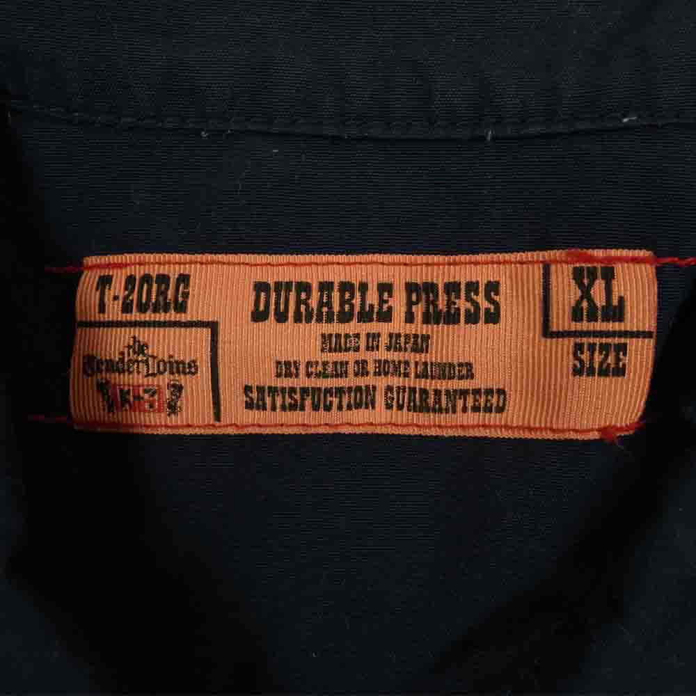 TENDERLOIN テンダーロイン T-WORK SHT S/S 半袖 ワーク シャツ ネイビー系 XL【中古】